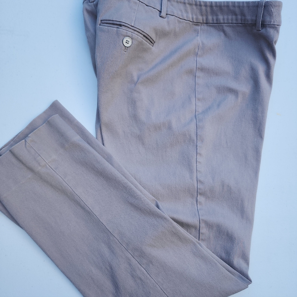 Peck & Peck Men's Light Gray Chinos